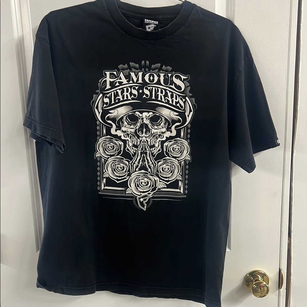 Famous Stars & Straps Black Graphic T-Shirt